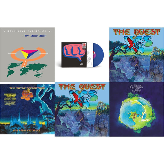 Yes - Quest (2LP/2CD) & Quest (2LP/2CD/Sky Blue Vinyl) (I) & Royal Affair Tour (Live In Las Vegas) & Fragile (Super Deluxe/LP/CD/DVD) & Yes (Cobalt LP Vinyl) (Syeor) & 9012Live - The Solos (180G/Limited Edition)