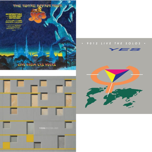 Yes - Yessingles (Yellow/Orange/Black Splatter LP Vinyl) (Rocktober) & Royal Affair Tour (Live In Las Vegas) & 9012Live - The Solos (180G/Limited Edition)