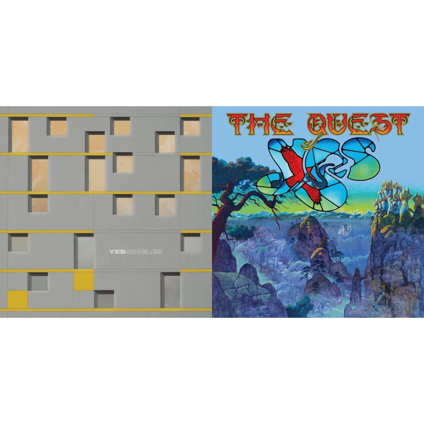 Yes - Yessingles (Yellow/Orange/Black Splatter LP Vinyl) (Rocktober) & Quest (2LP/2CD/Sky Blue Vinyl) (I)