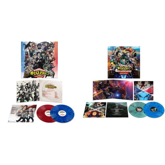 Yuki Hayashi - My Hero Academia: Season 5 Ost (2LP/1-Opaque Blue Marble/2-Opaque Red Mable Vinyl) & My Hero Academia: World Heroes' Mission Ost