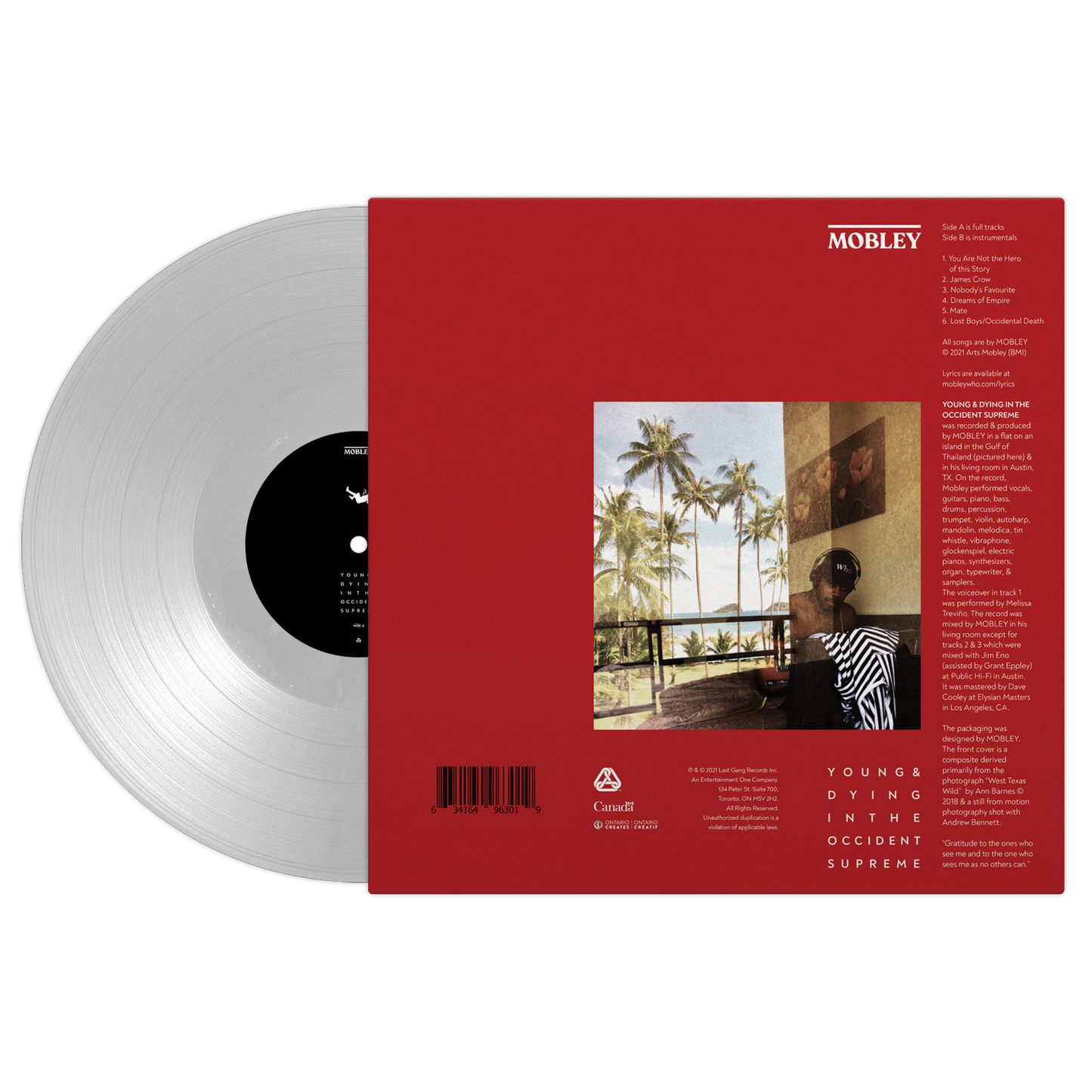 Mobley - Young & Dying In The Occident Supreme Vinyl Record