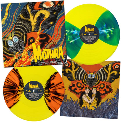Mothra Original Motion Picture Soundtrack (180g, 2LP, Art Print, Yellow Splatter Vinyl) Vinyl Record