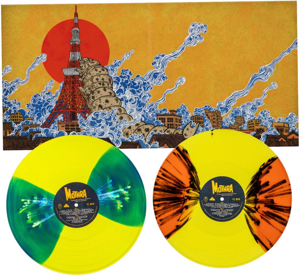 Mothra Original Motion Picture Soundtrack (180g, 2LP, Art Print, Yellow Splatter Vinyl) Vinyl Record