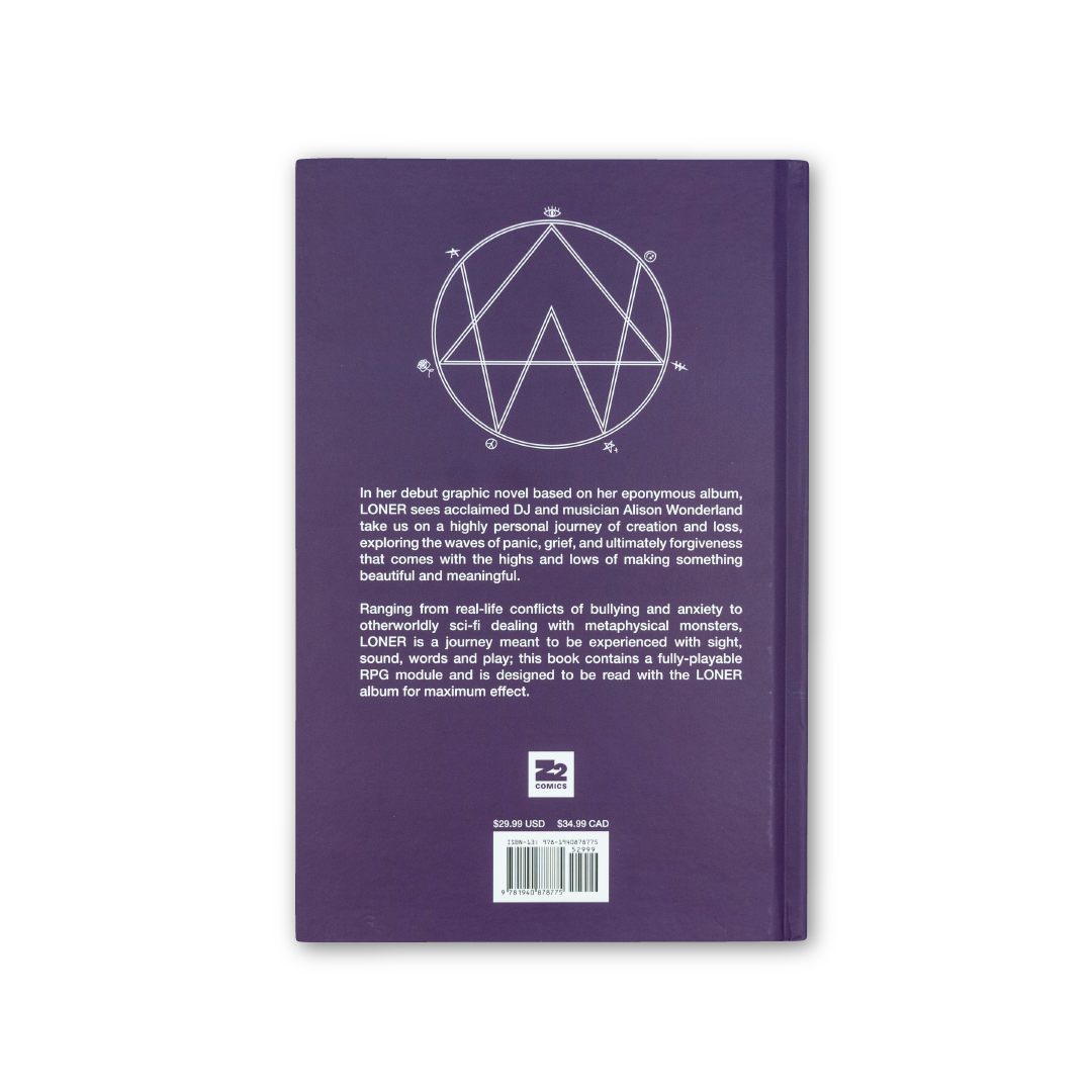 Alison Wonderland LONER An Alison Wonderland Graphic Novel and RPG Standard Hardcover Book