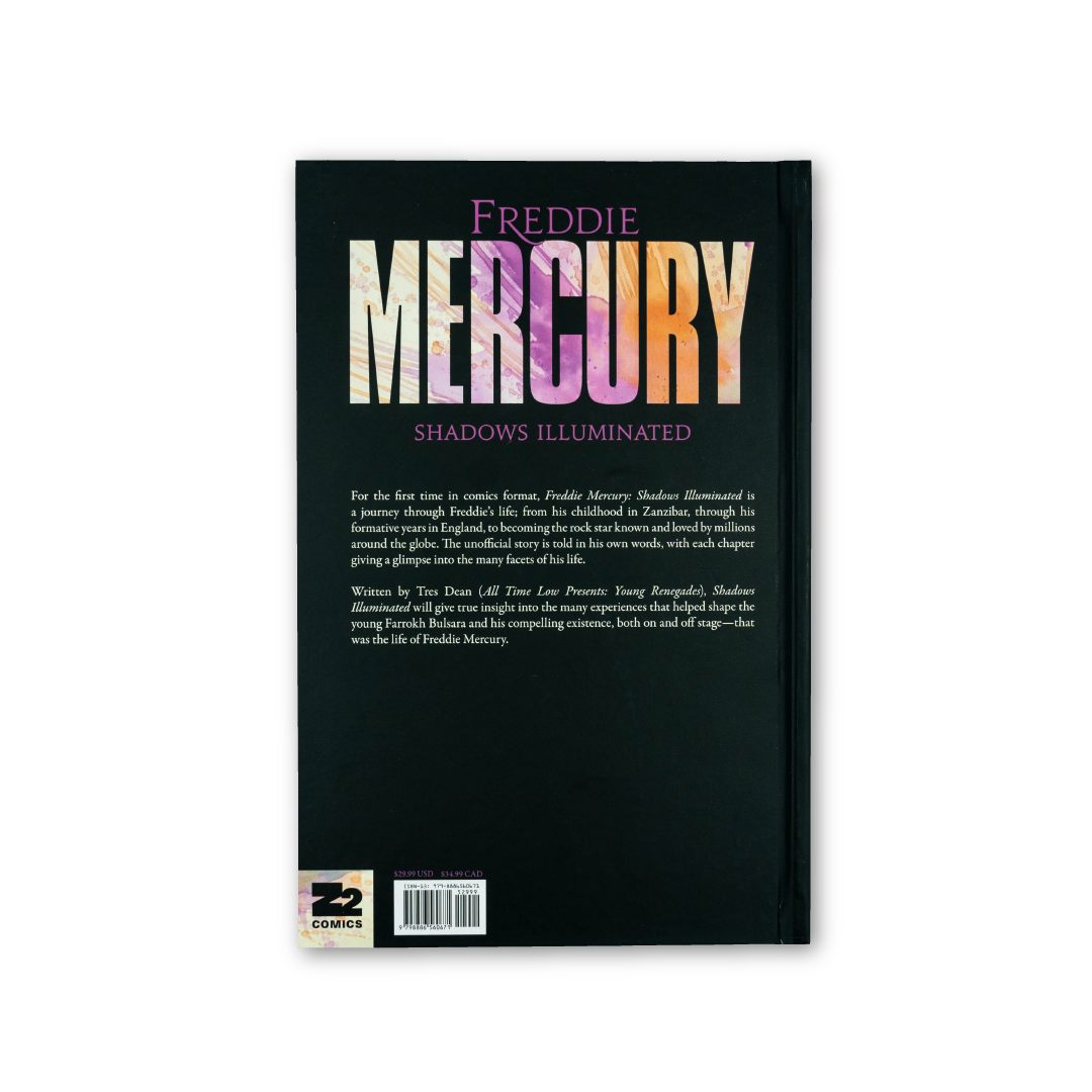 Freddie Mercury Shadows Illuminated Hardcover Book