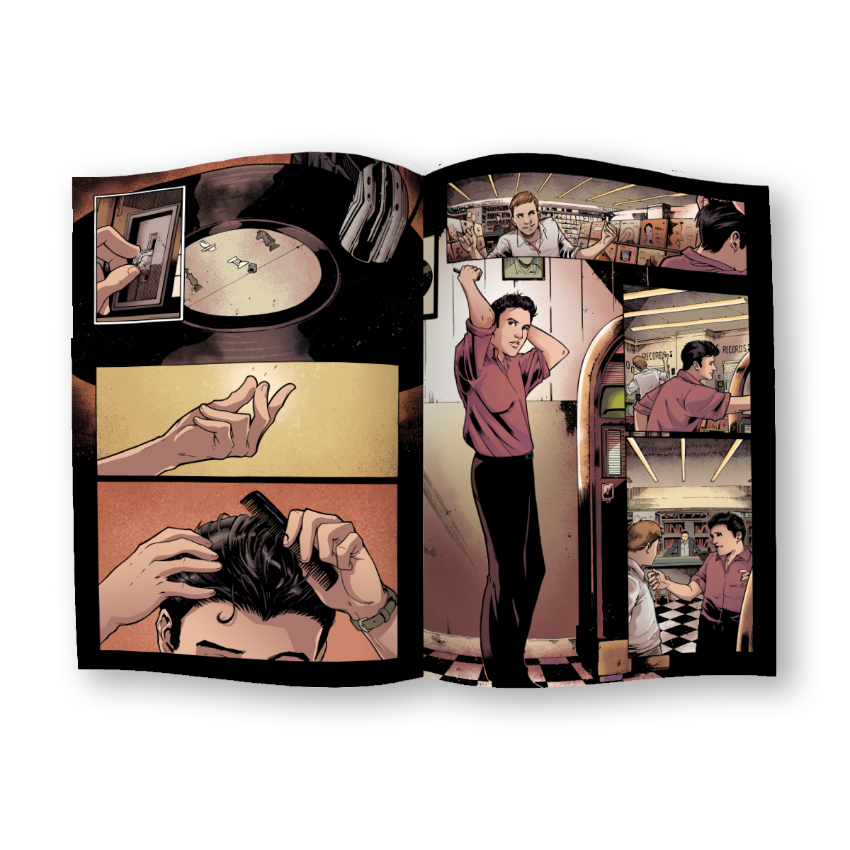 Elvis Presley The Official Graphic Novel SIGNED Super Deluxe Edition Book Vinyl Record