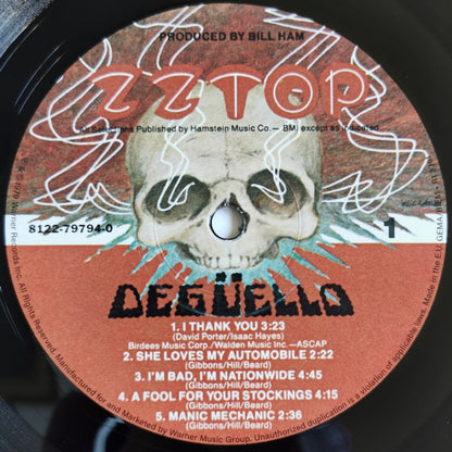 ZZ Top – Deguello (LP Vinyl) Vinyl Record