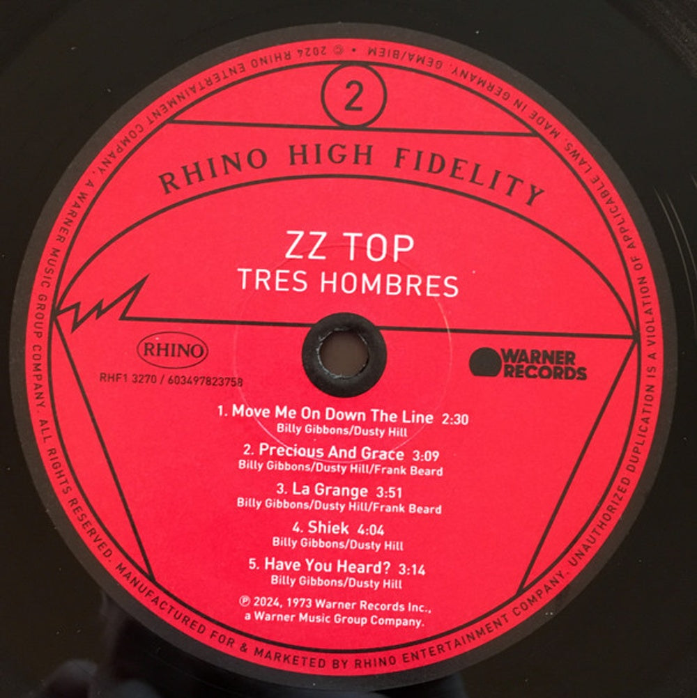 ZZ Top – Tres Hombres (LP Vinyl) Vinyl Record