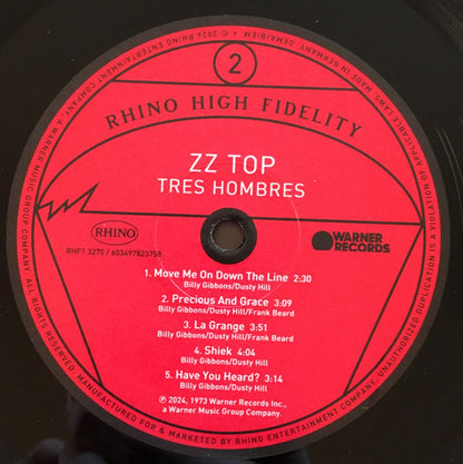 ZZ Top – Tres Hombres (LP Vinyl) Vinyl Record