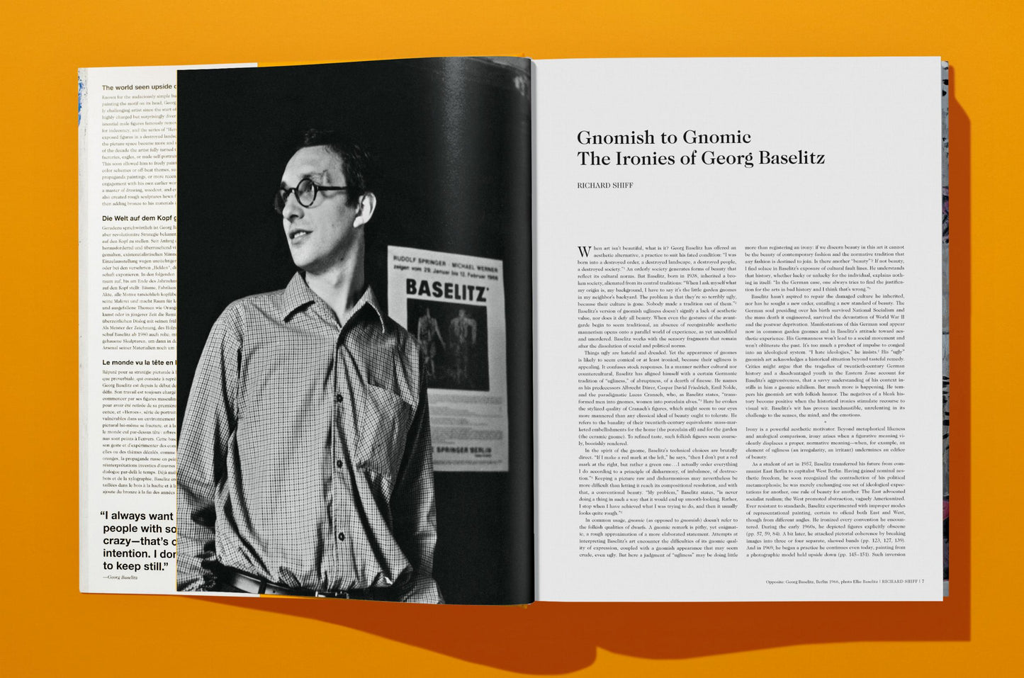 Georg Baselitz (German, French, English) Book