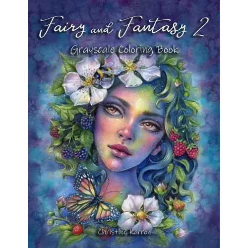 Fairy and Fantasy 2 Grayscale Coloring Book