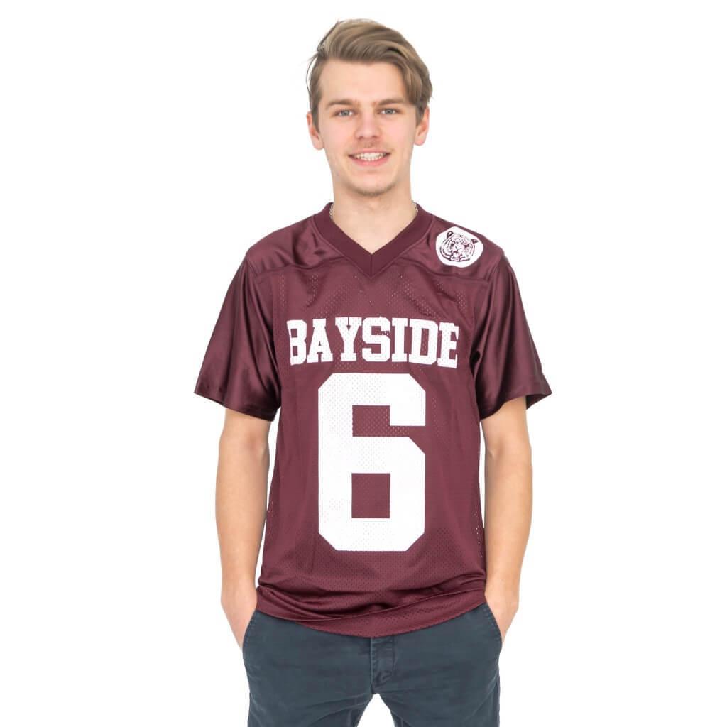 AC Slater #6 Bayside Tigers Costume Football Jersey