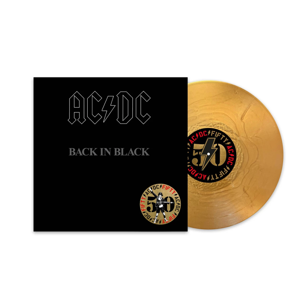 Back In Black (50th Anniversary Edition, Gold Color Vinyl) Vinyl Record