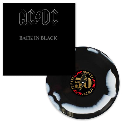 Back In Black: 50th Anniversary (Limited Edition, Black & White Marble Colored Vinyl)  Vinyl Record