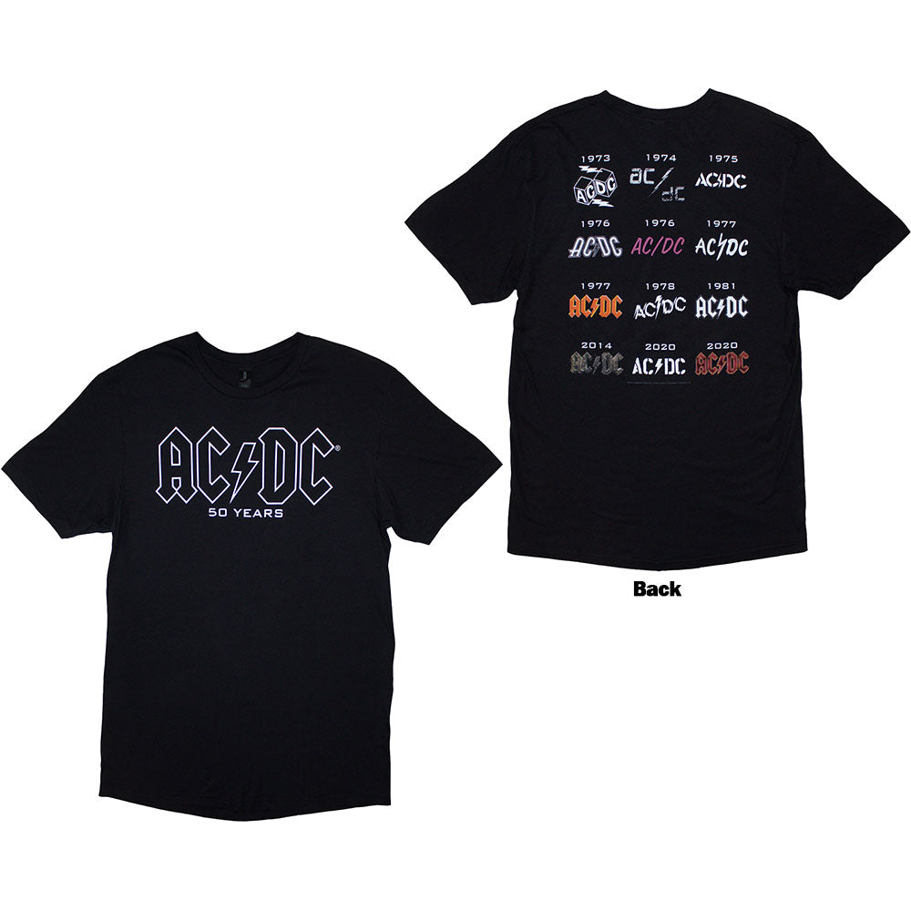 AC/DC History Logo [T-Shirt] Officially Licensed