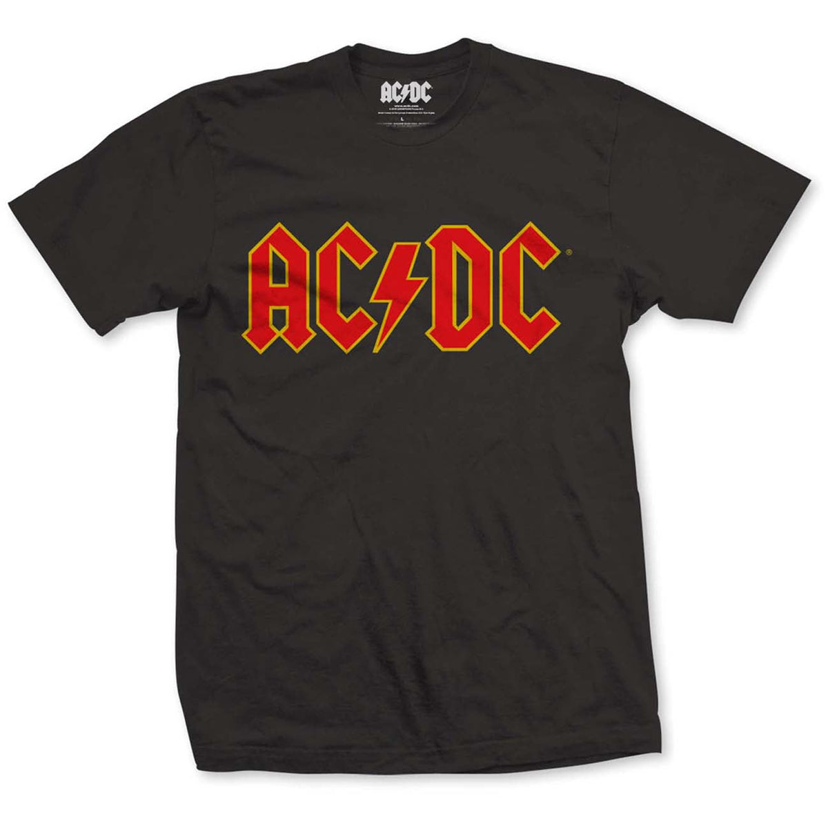 AC/DC Logo Mens T Shirt Black Officially Licensed