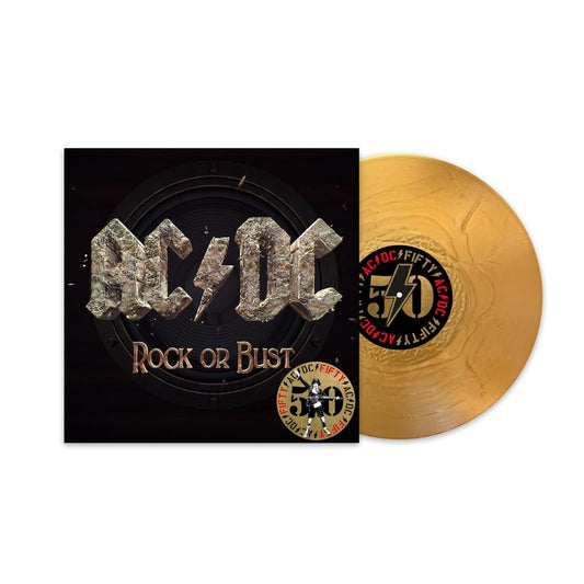 AC/DC - Rock Or Bust (50th Anniversary Edition, Gold Color Vinyl) Vinyl Record