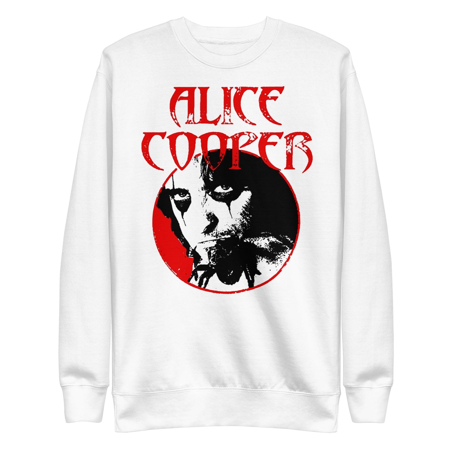 Alice Cooper Staring Mens Sweatshirt White