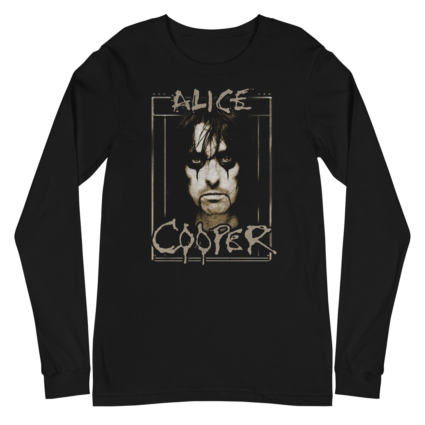 Alice Cooper Dripping Mens Long Sleeve T Shirt Black