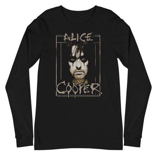 Alice Cooper Dripping Mens Long Sleeve T Shirt Black