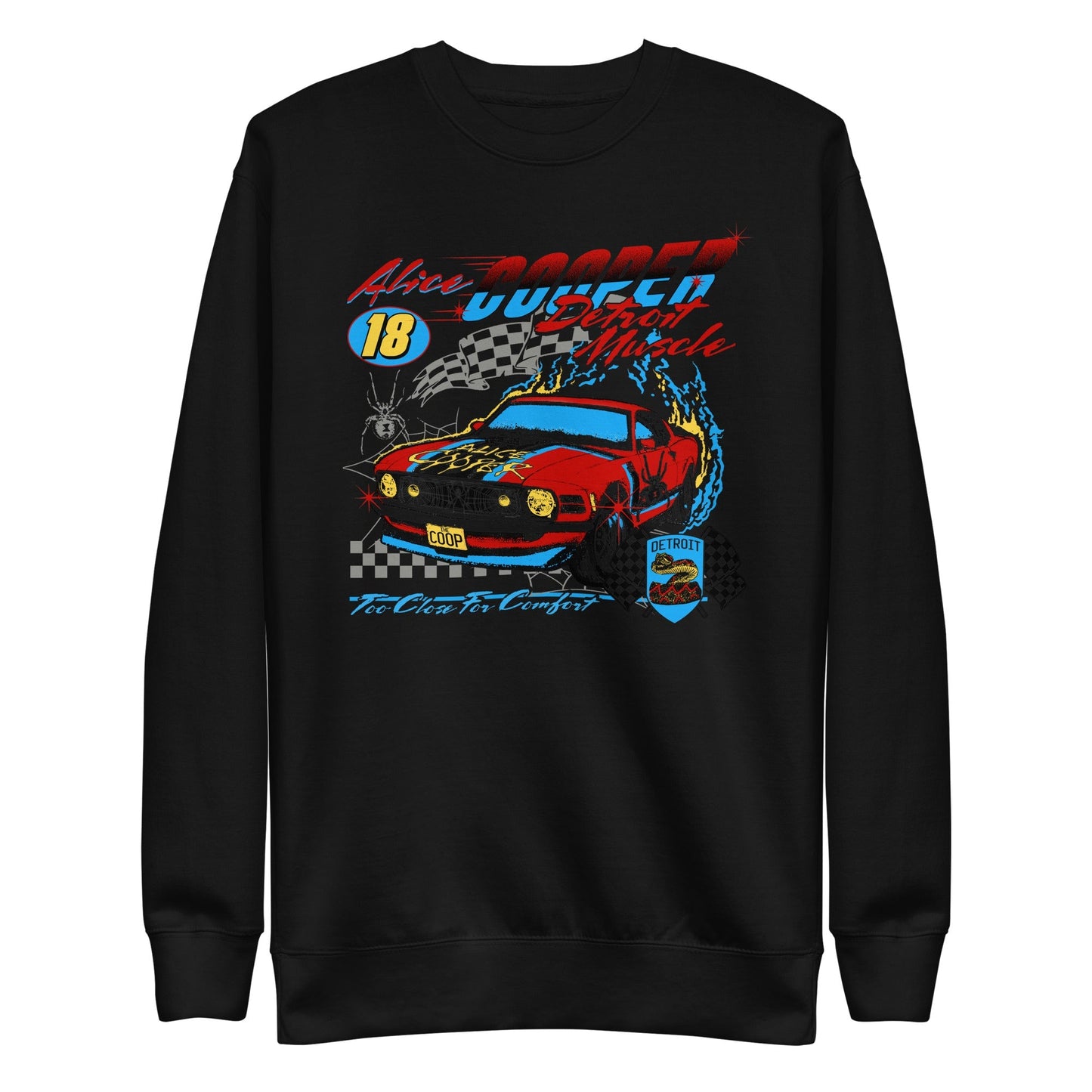 Alice Cooper Racecar Mens Sweatshirt Black