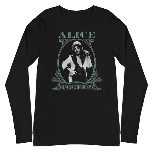 Alice Cooper Bankroll Mens Long Sleeve T Shirt Black