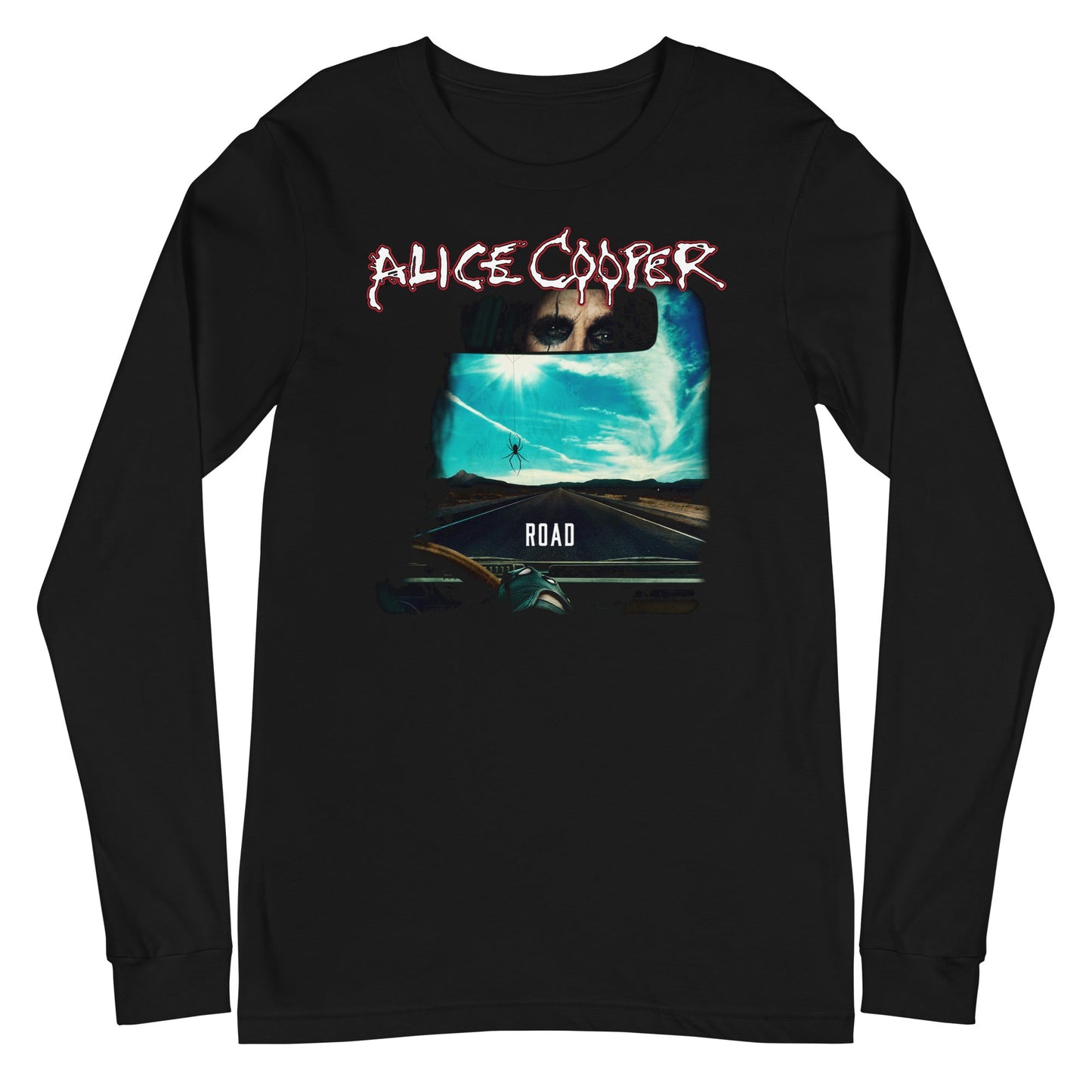 Alice Cooper On The Road Mens Long Sleeve T Shirt Black