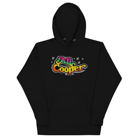 Alice Cooper Gradient Star Mens Hoodie Black