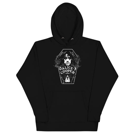 Alice Cooper Hair Mens Hoodie Black