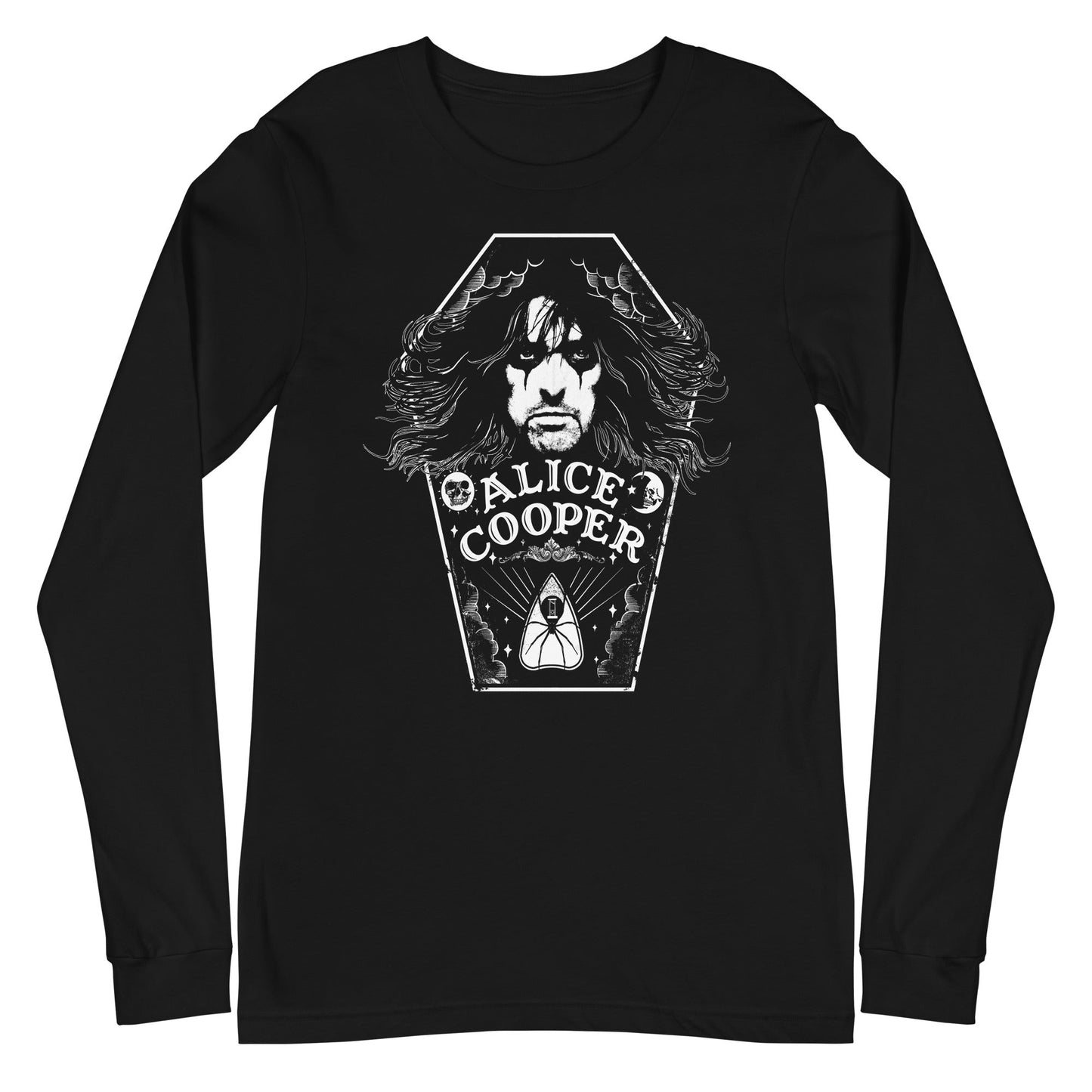 Alice Cooper Hair Mens Long Sleeve T Shirt Black