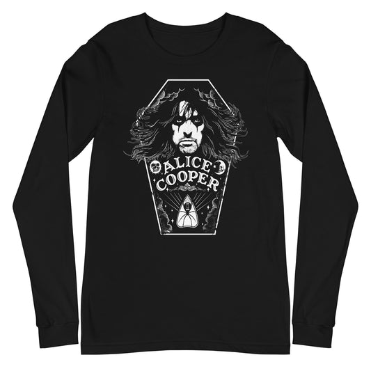 Alice Cooper Hair Mens Long Sleeve T Shirt Black