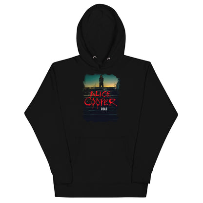 Alice Cooper Road Mens Officially Licensed Hoodie Black