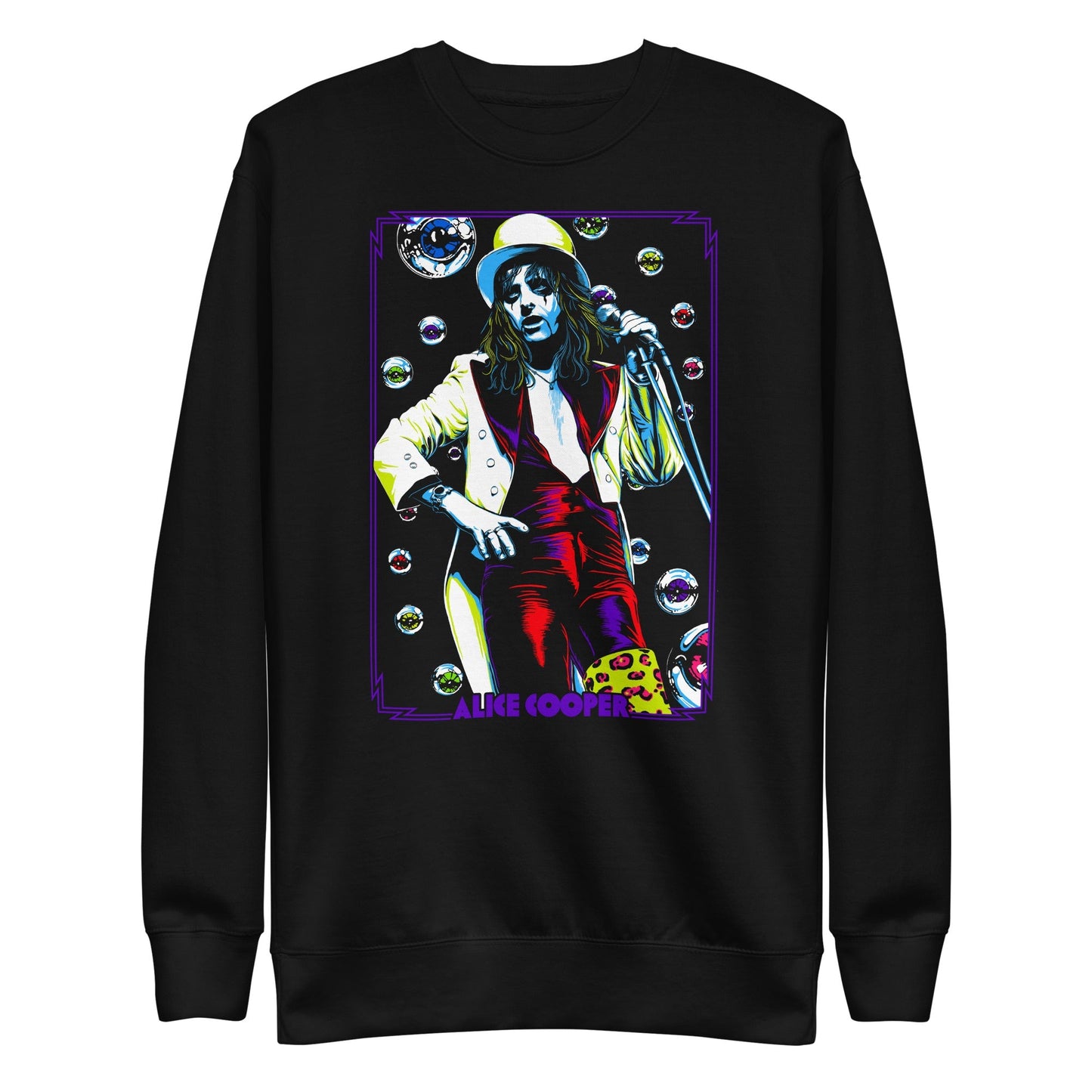 Alice Cooper Bubbles Mens Sweatshirt Black