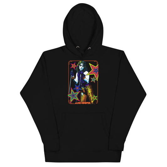 Alice Cooper Stars Mens Hoodie Black