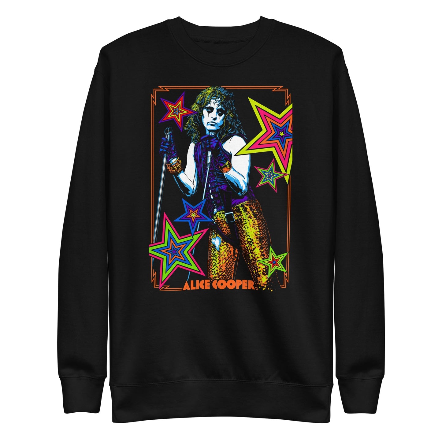 Alice Cooper Stars Mens Sweatshirt Black