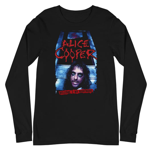 Alice Cooper Nightmare Mens Long Sleeve T Shirt Black