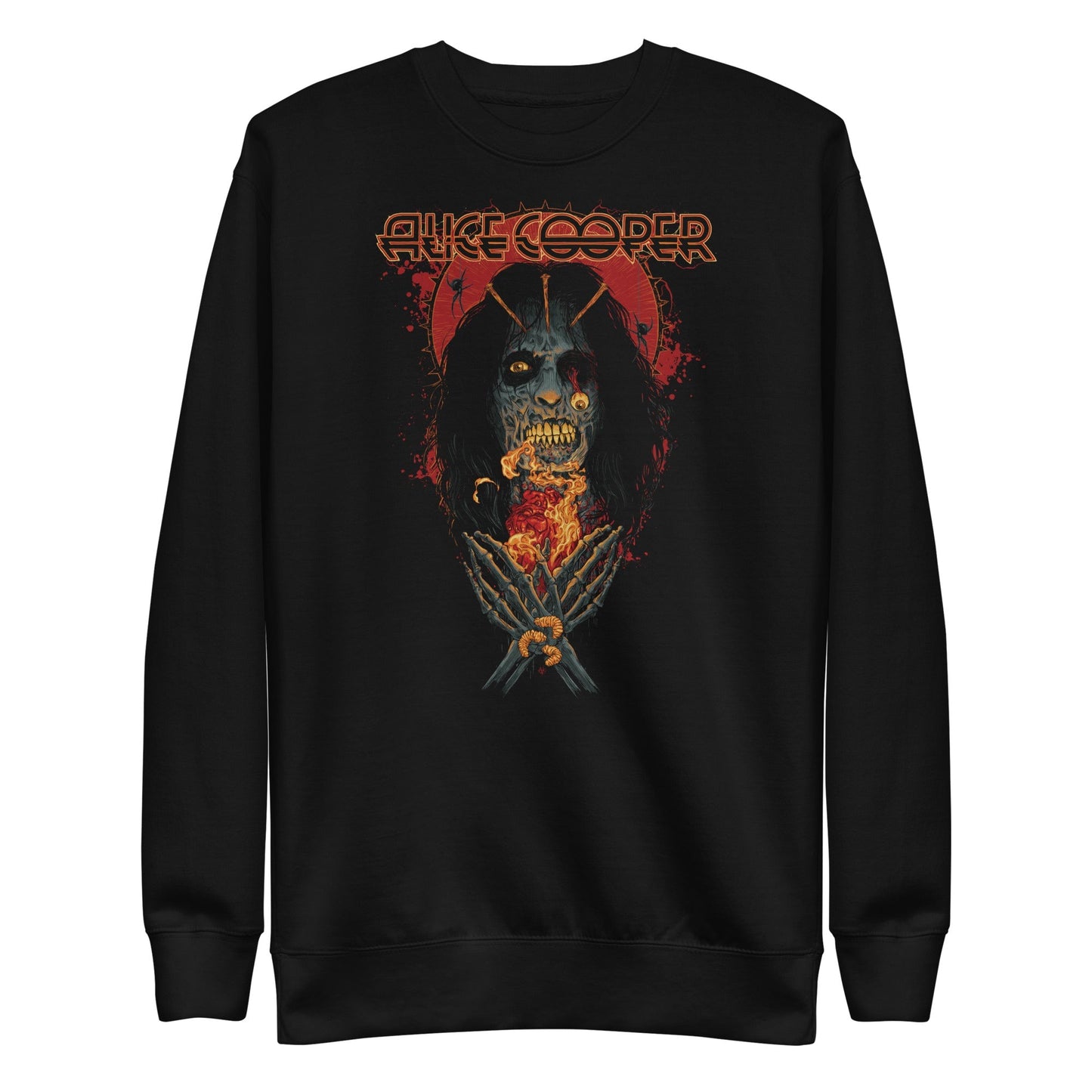 Alice Cooper Skeleton Mens Sweatshirt Black