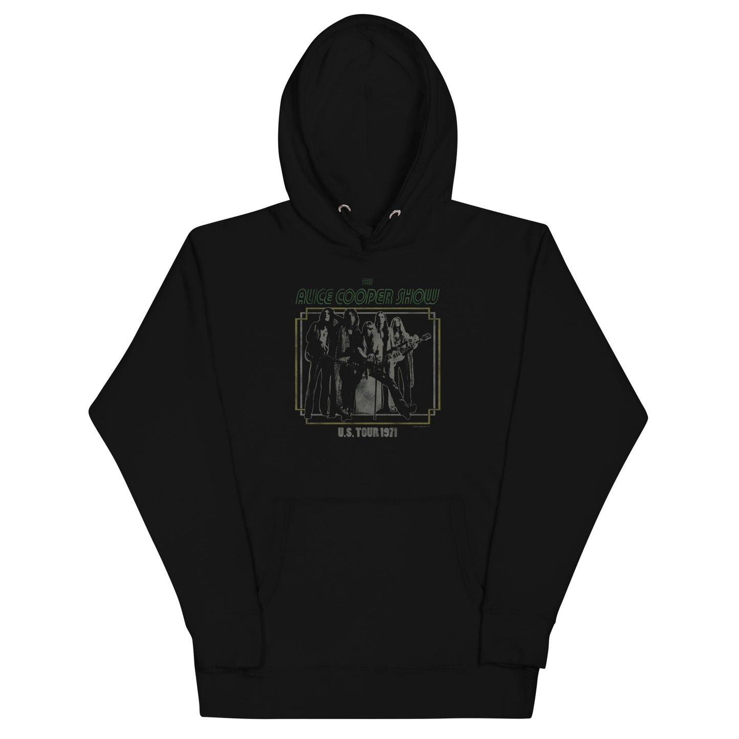 Alice Cooper 1971 US Tour Mens Hoodie Black