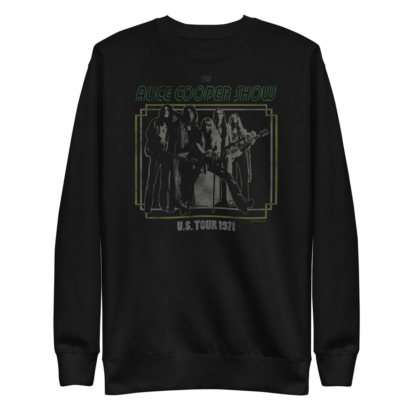 Alice Cooper 1971 US Tour Mens Sweatshirt Black