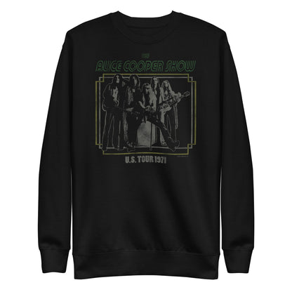 Alice Cooper 1971 US Tour Mens Sweatshirt Black