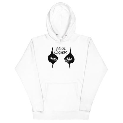 Alice Cooper Eyes Mens Officially Licensed Hoodie White