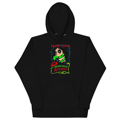 Alice Cooper Nightmare Returns Mens Officially Licensed Hoodie Black