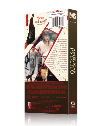 American Psycho - 25th Anniversary Be Kind, Rewind Edition (VHS)