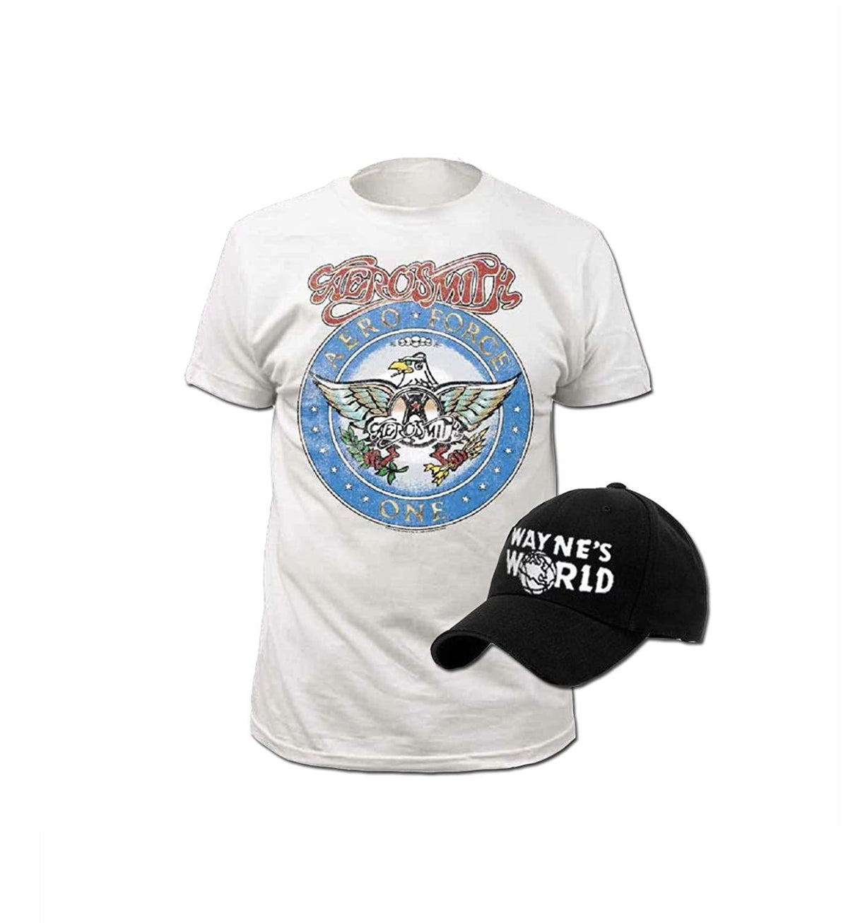 Wayne's World Adult T Shirt and Hat Halloween Costume Set Cosplay Officially Licensed