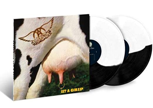 Aerosmith  Aerosmith Get a Grip Limited Edition, Black & White Split Colored Vinyl 2 Lp's Vinyl Record