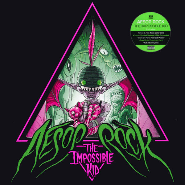 Aesop Rock The Impossible Kid Rhymesayers Entertainment LP, Gre + LP, Pin + Album  Vinyl Record