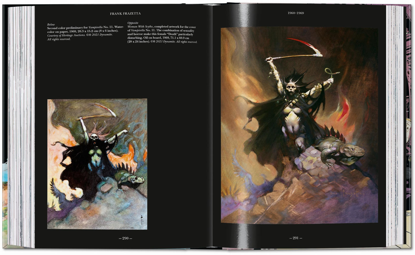 The Fantastic Worlds of Frank Frazetta. 45th Ed. (German, French, English) Book