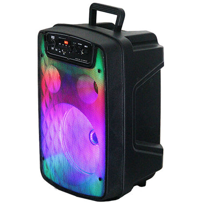 Supersonic 8" Bluetooth Speaker FIRE BOX with TWS & LED Color Lights to Beat (IQ-7008DJBT)