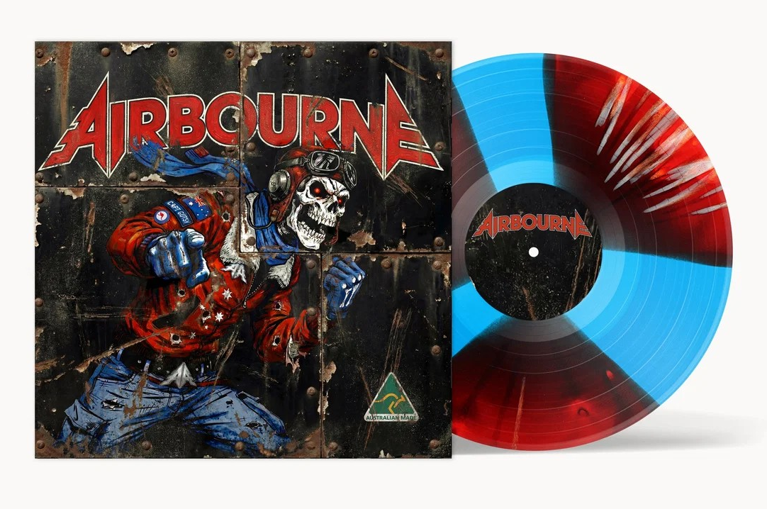 PRE-ORDER Airbourne - Airbourne (Indie Exclusive, Blue, Red, White Splatter Colored Vinyl) [Vinyl] Vinyl Record