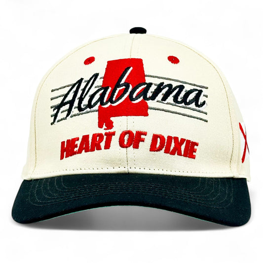 Alabama Snapback Hat - The Bryant-Denny (Cream/Black)